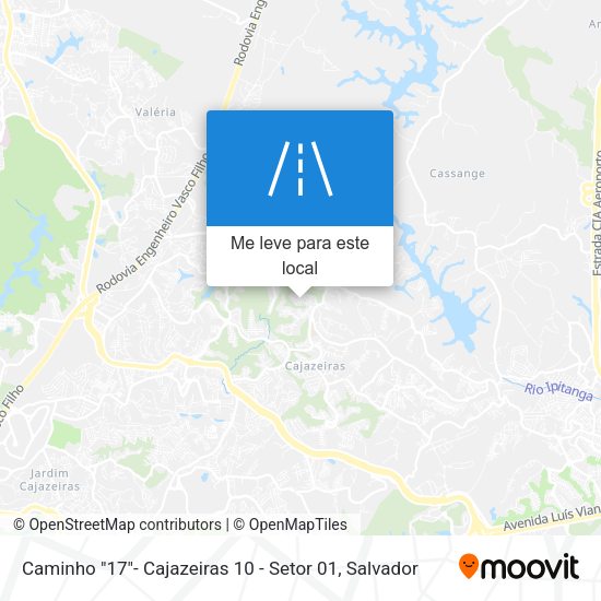Caminho "17"- Cajazeiras 10 - Setor 01 mapa