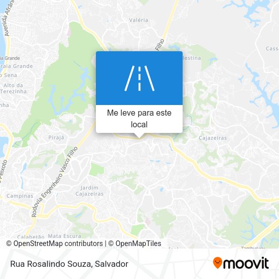 Rua Rosalindo Souza mapa
