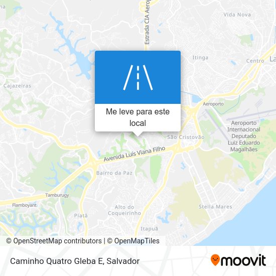 Caminho Quatro Gleba E mapa