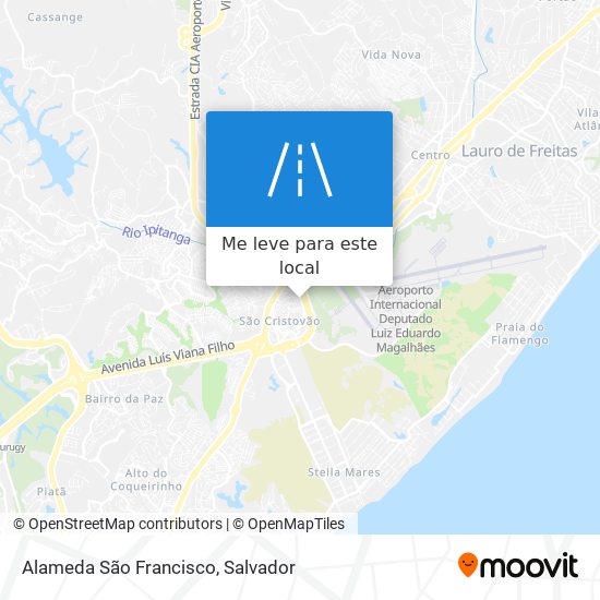 Alameda São Francisco mapa
