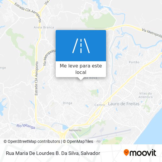 Rua Maria De Lourdes B. Da Silva mapa