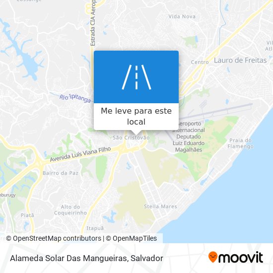 Alameda Solar Das Mangueiras mapa