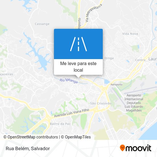 Rua Belém mapa