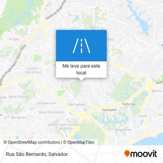 Rua São Bernardo mapa