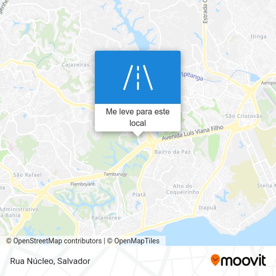 Rua Núcleo mapa