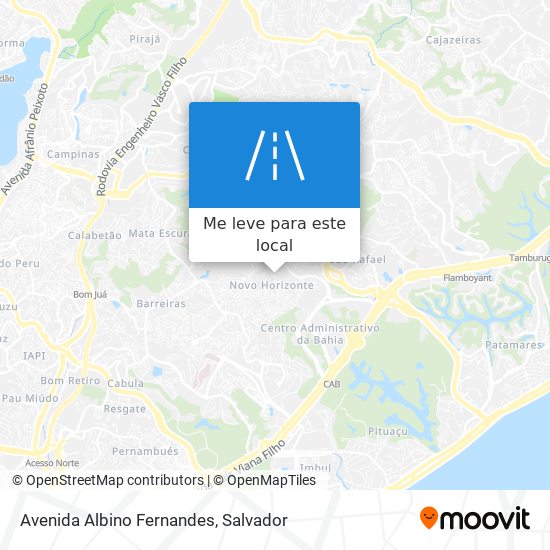 Avenida Albino Fernandes mapa