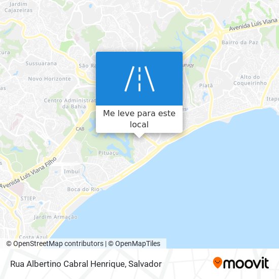 Rua Albertino Cabral Henrique mapa