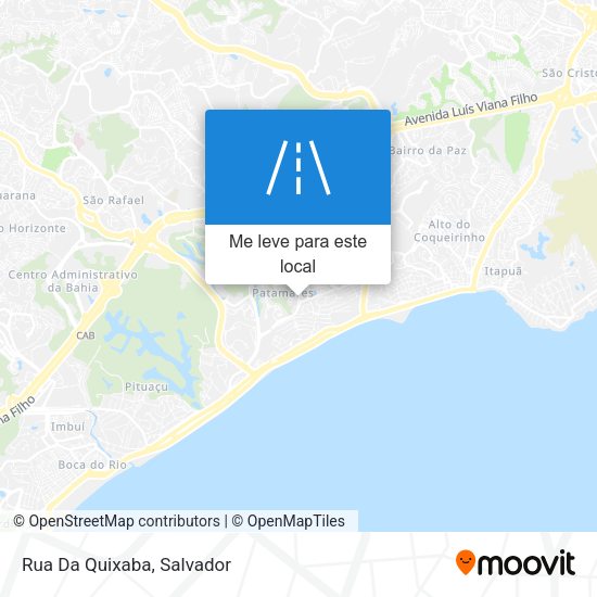 Rua Da Quixaba mapa