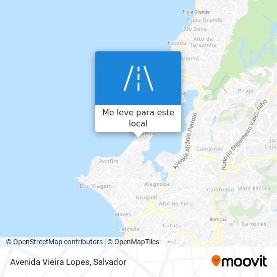 Avenida Vieira Lopes mapa