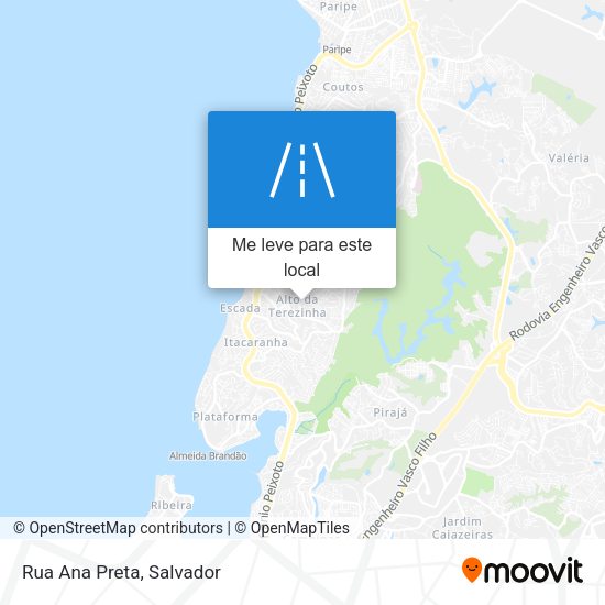 Rua Ana Preta mapa