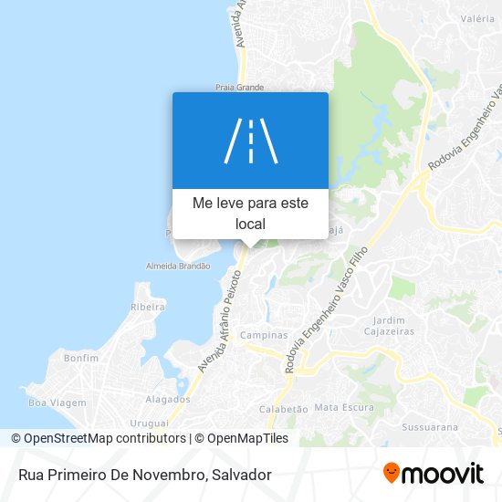 Rua Primeiro De Novembro mapa