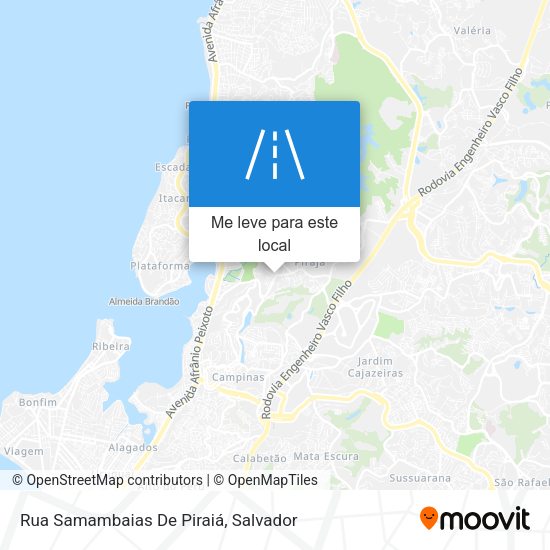 Rua Samambaias De Piraiá mapa