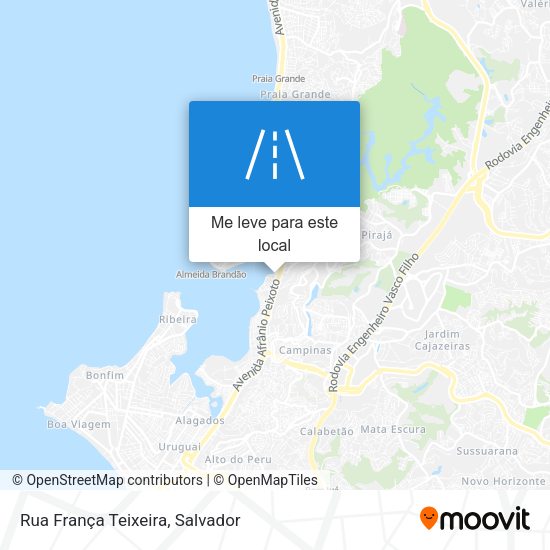 Rua França Teixeira mapa