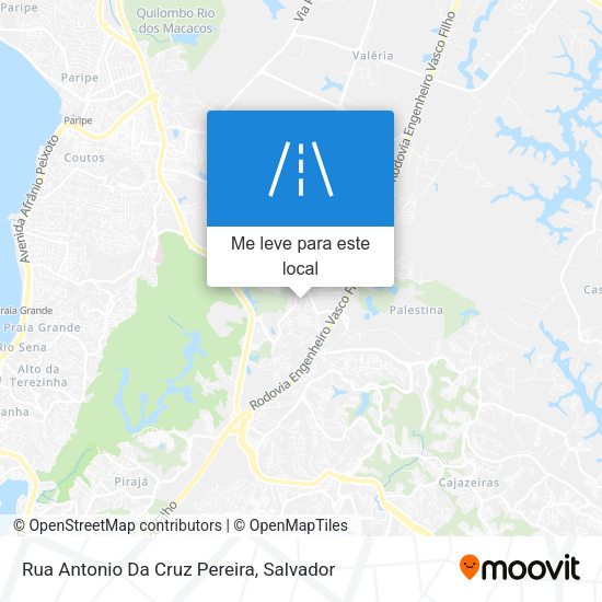Rua Antonio Da Cruz Pereira mapa