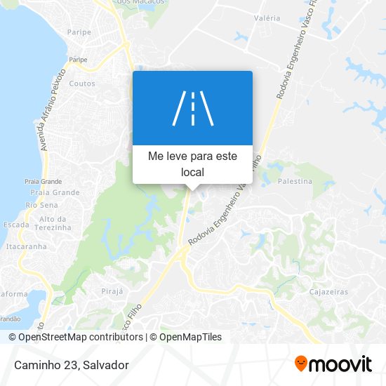 Caminho 23 mapa