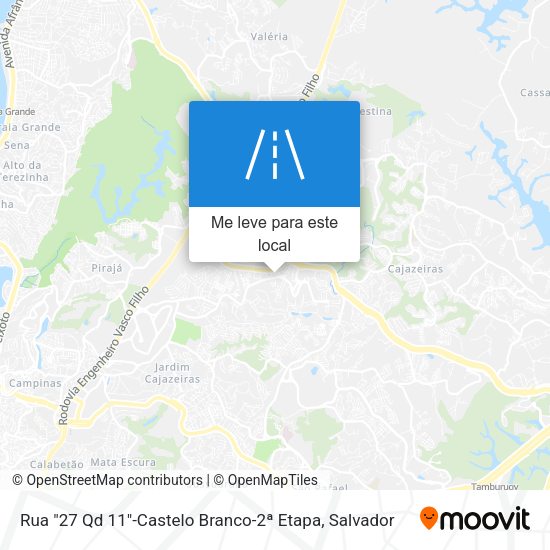 Rua "27 Qd 11"-Castelo Branco-2ª Etapa mapa