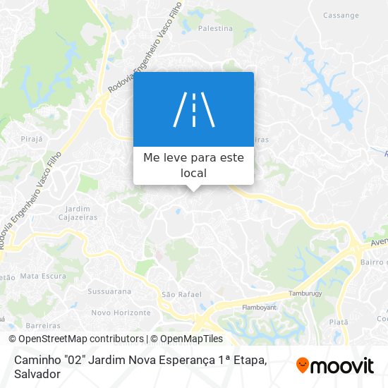 Caminho "02" Jardim Nova Esperança 1ª Etapa mapa
