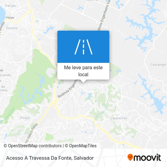 Acesso A Travessa Da Fonte mapa