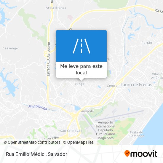 Rua Emílio Médici mapa