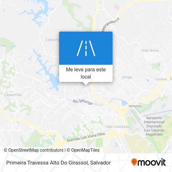 Primeira Travessa Alto Do Girassol mapa