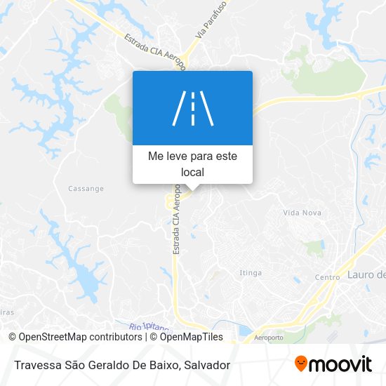 Travessa São Geraldo De Baixo mapa