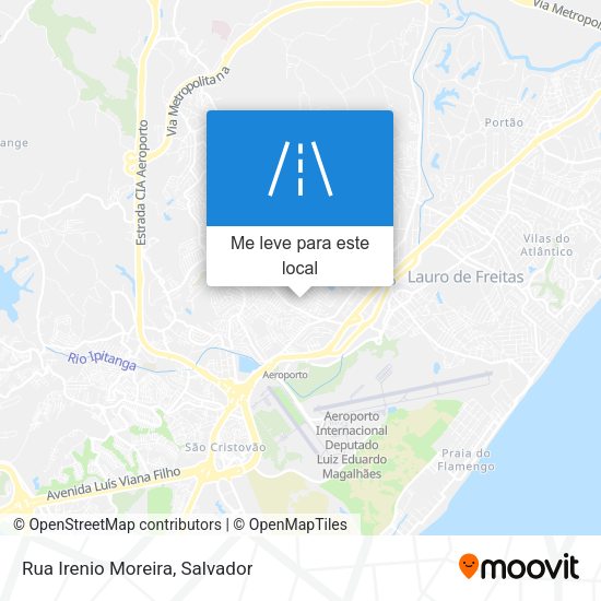 Rua Irenio Moreira mapa