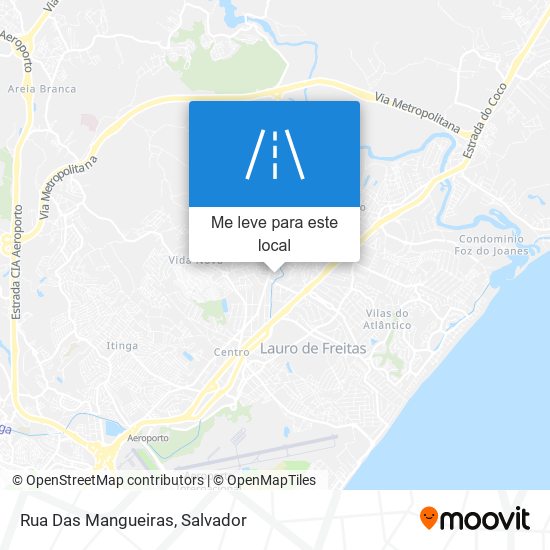 Rua Das Mangueiras mapa