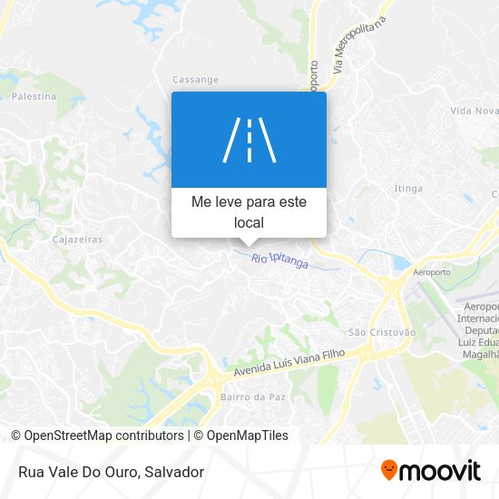 Rua Vale Do Ouro mapa