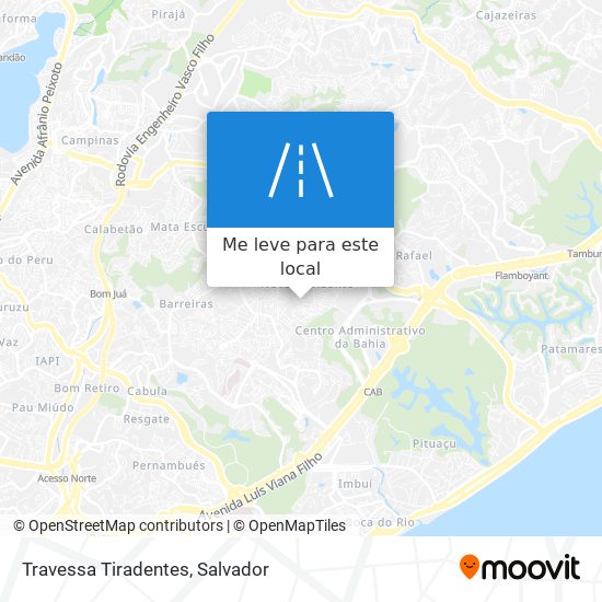 Travessa Tiradentes mapa