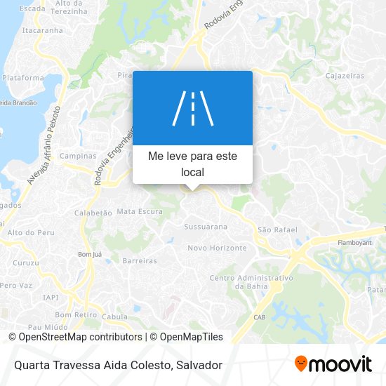 Quarta Travessa Aida Colesto mapa