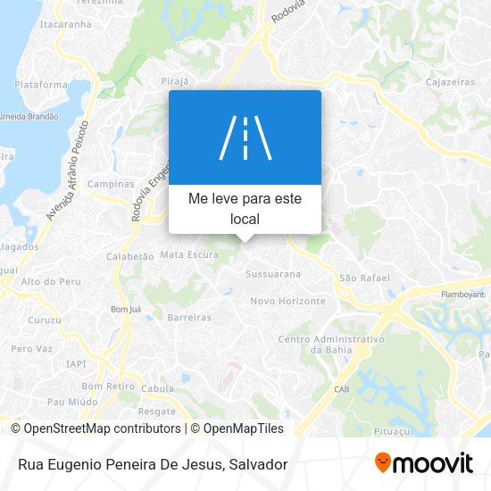 Rua Eugenio Peneira De Jesus mapa