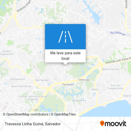 Travessa Linha Guiné mapa