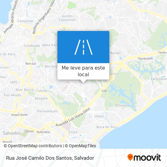 Rua José Camilo Dos Santos mapa