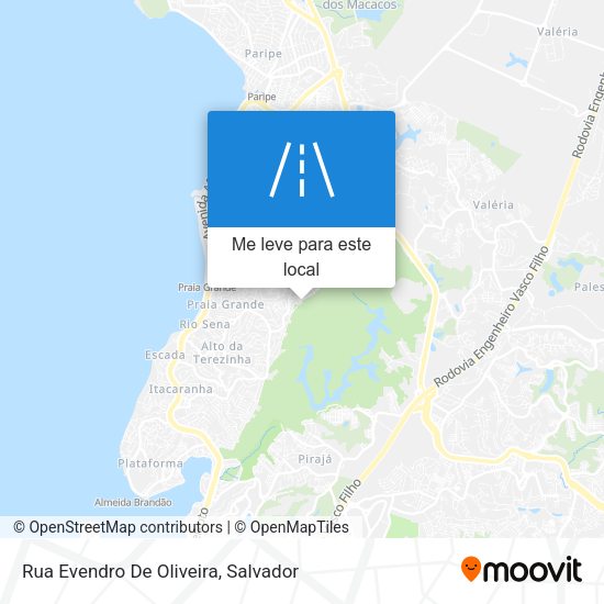 Rua Evendro De Oliveira mapa