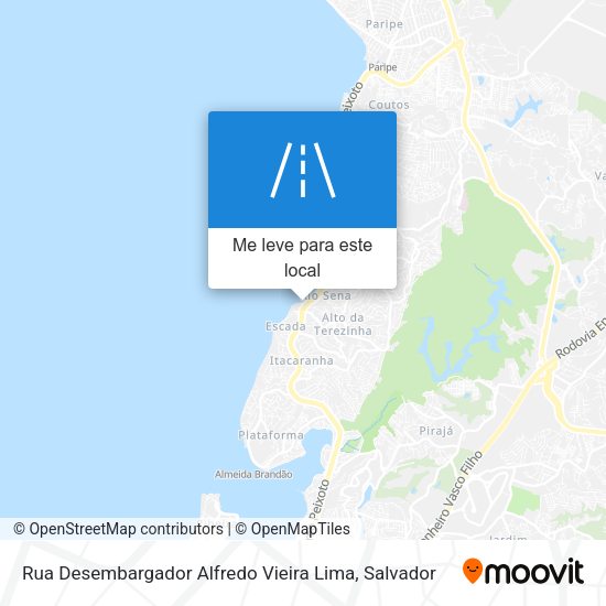 Rua Desembargador Alfredo Vieira Lima mapa