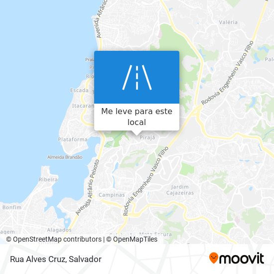 Rua Alves Cruz mapa