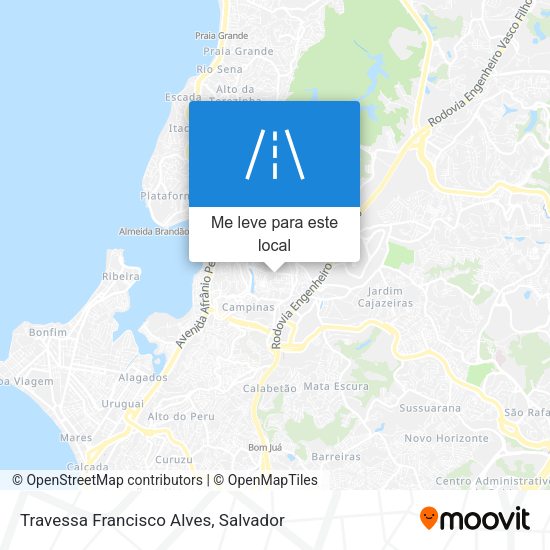 Travessa Francisco Alves mapa
