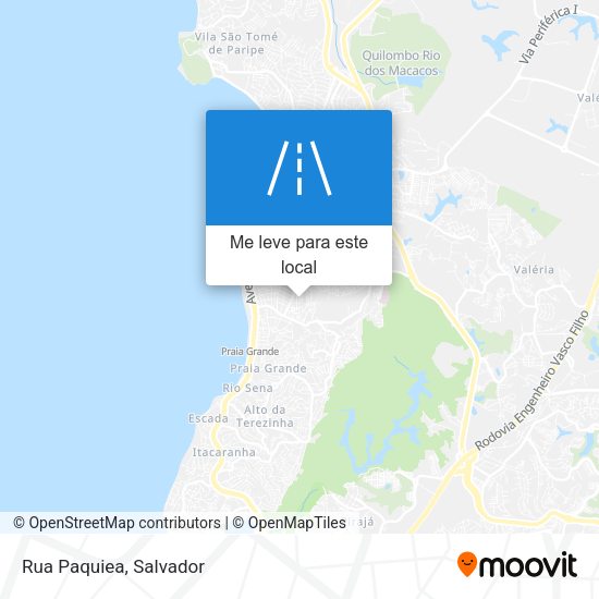 Rua Paquiea mapa