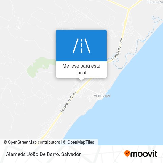 Alameda João De Barro mapa