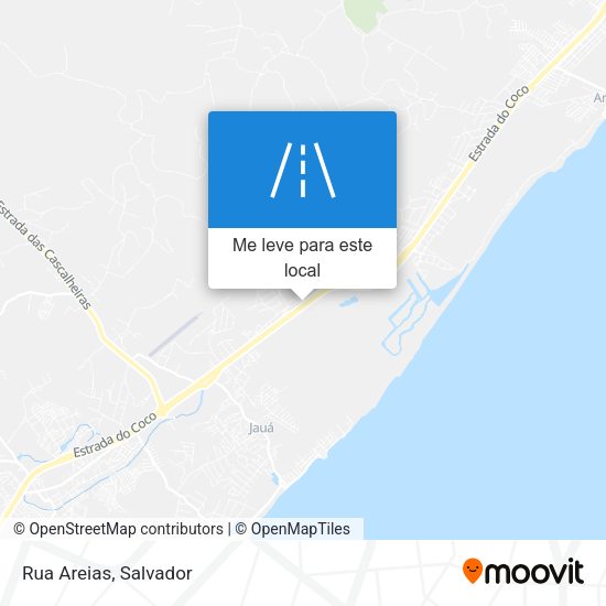 Rua Areias mapa