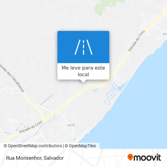 Rua Monsenhor mapa