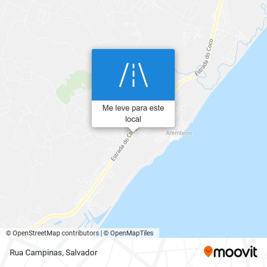 Rua Campinas mapa