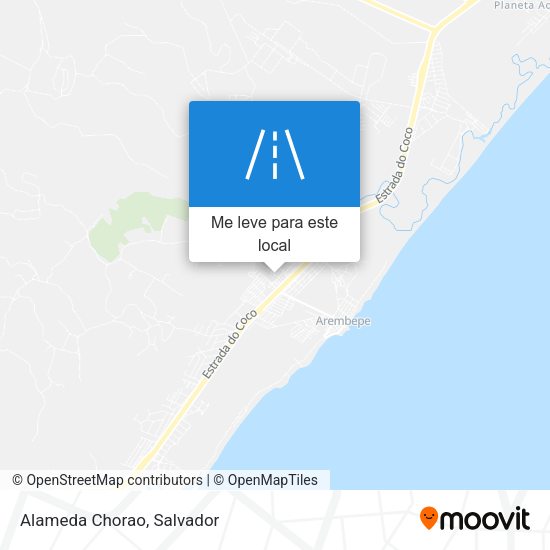 Alameda Chorao mapa