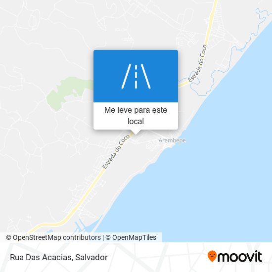 Rua Das Acacias mapa