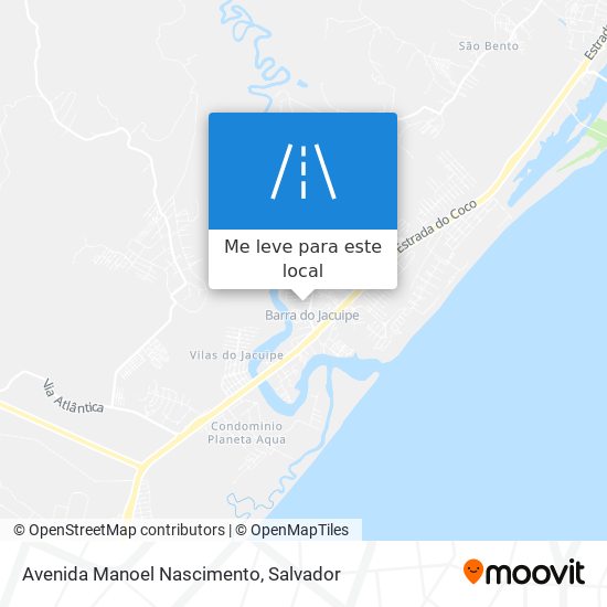 Avenida Manoel Nascimento mapa