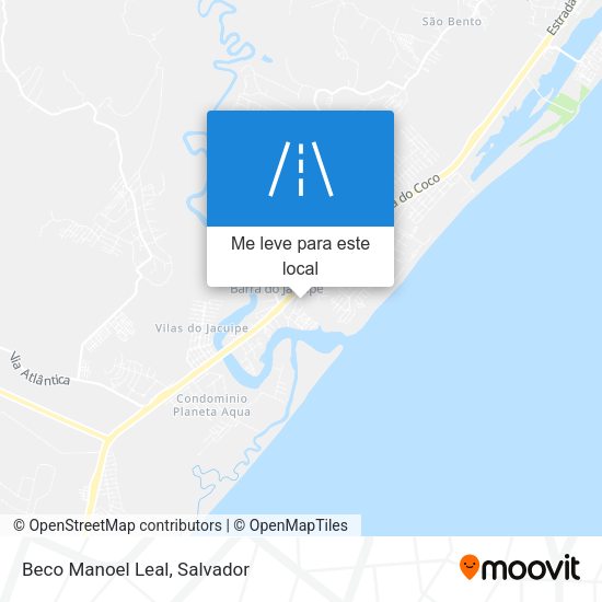 Beco Manoel Leal mapa