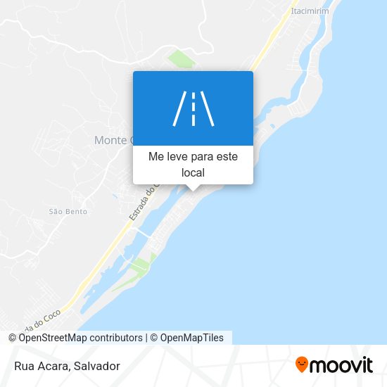 Rua Acara mapa