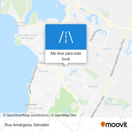 Rua Amargosa mapa