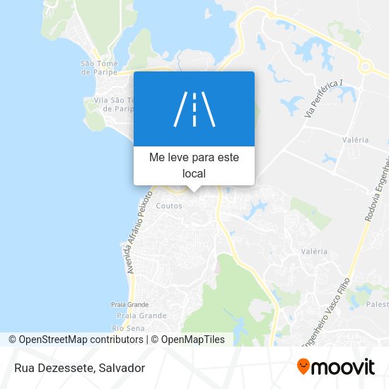 Rua Dezessete mapa