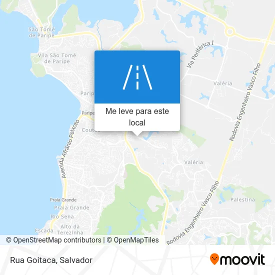 Rua Goitaca mapa